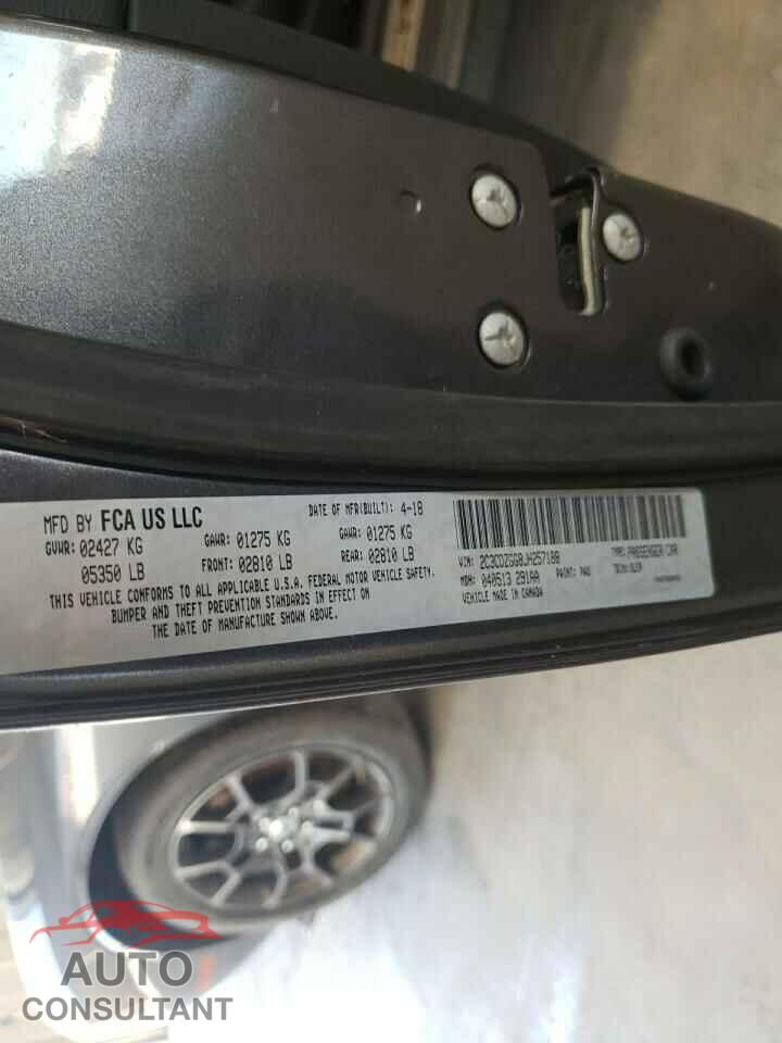 DODGE CHALLENGER 2018 - 2C3CDZGG8JH257188