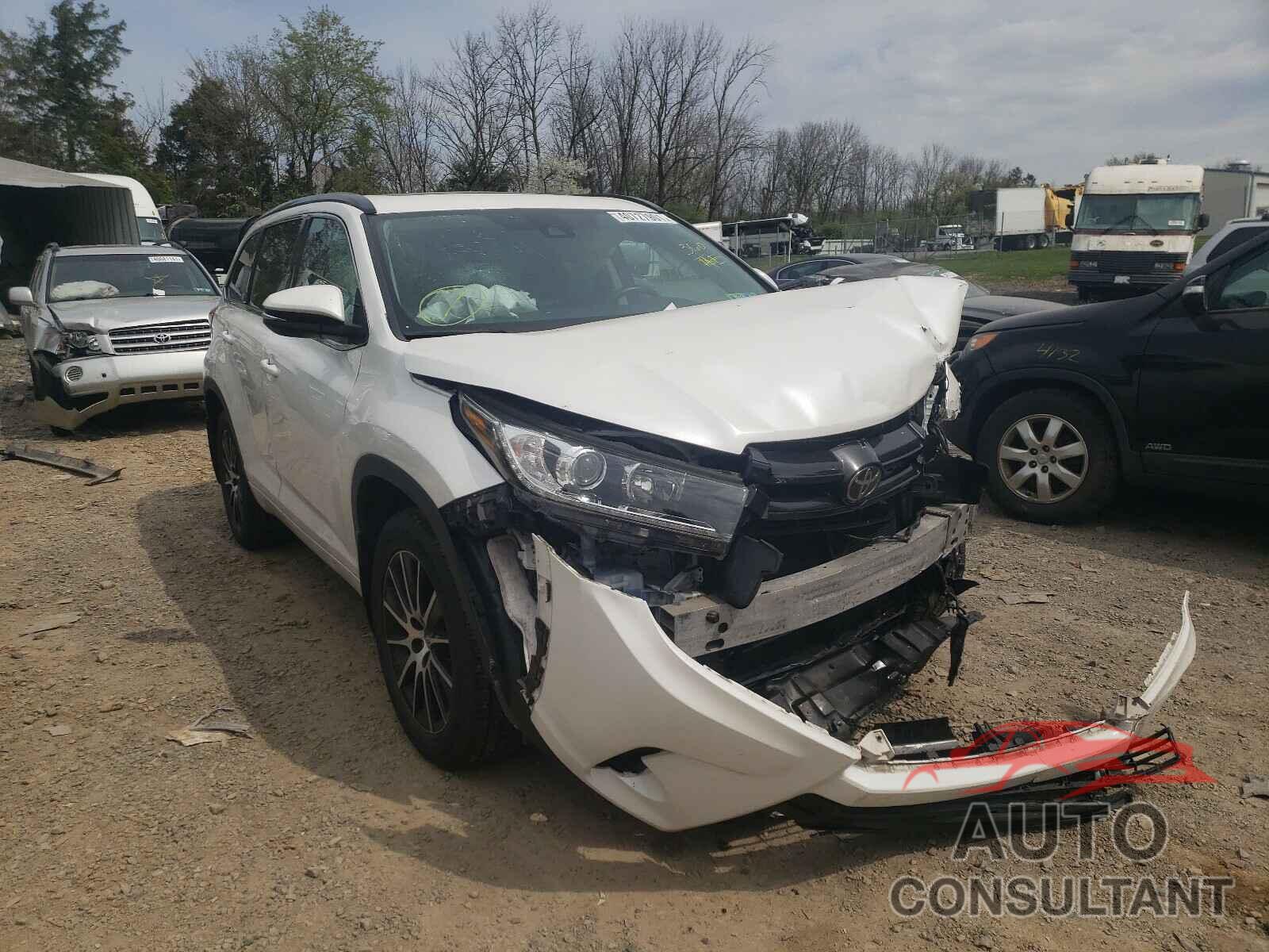 TOYOTA HIGHLANDER 2017 - 5TDJZRFH1HS380244