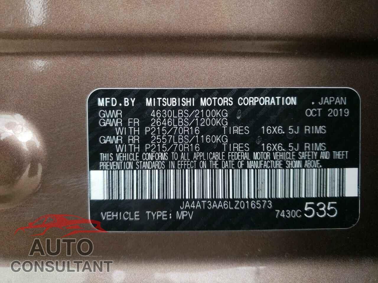 MITSUBISHI ECLIPSE 2020 - JA4AT3AA6LZ016573