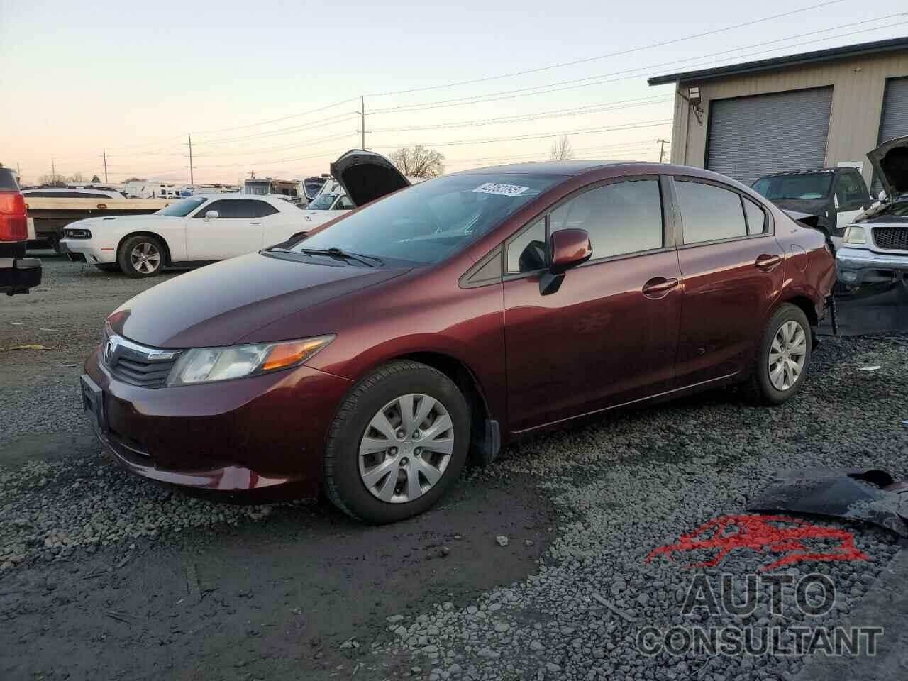 HONDA CIVIC 2012 - 19XFB2F59CE362357