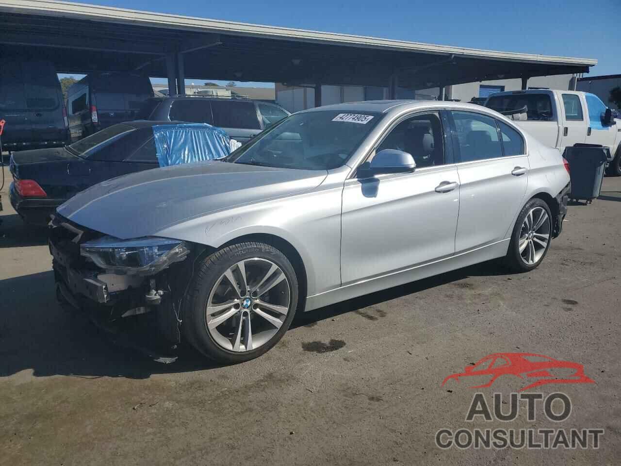 BMW 3 SERIES 2017 - WBA8B9G59HNU51085