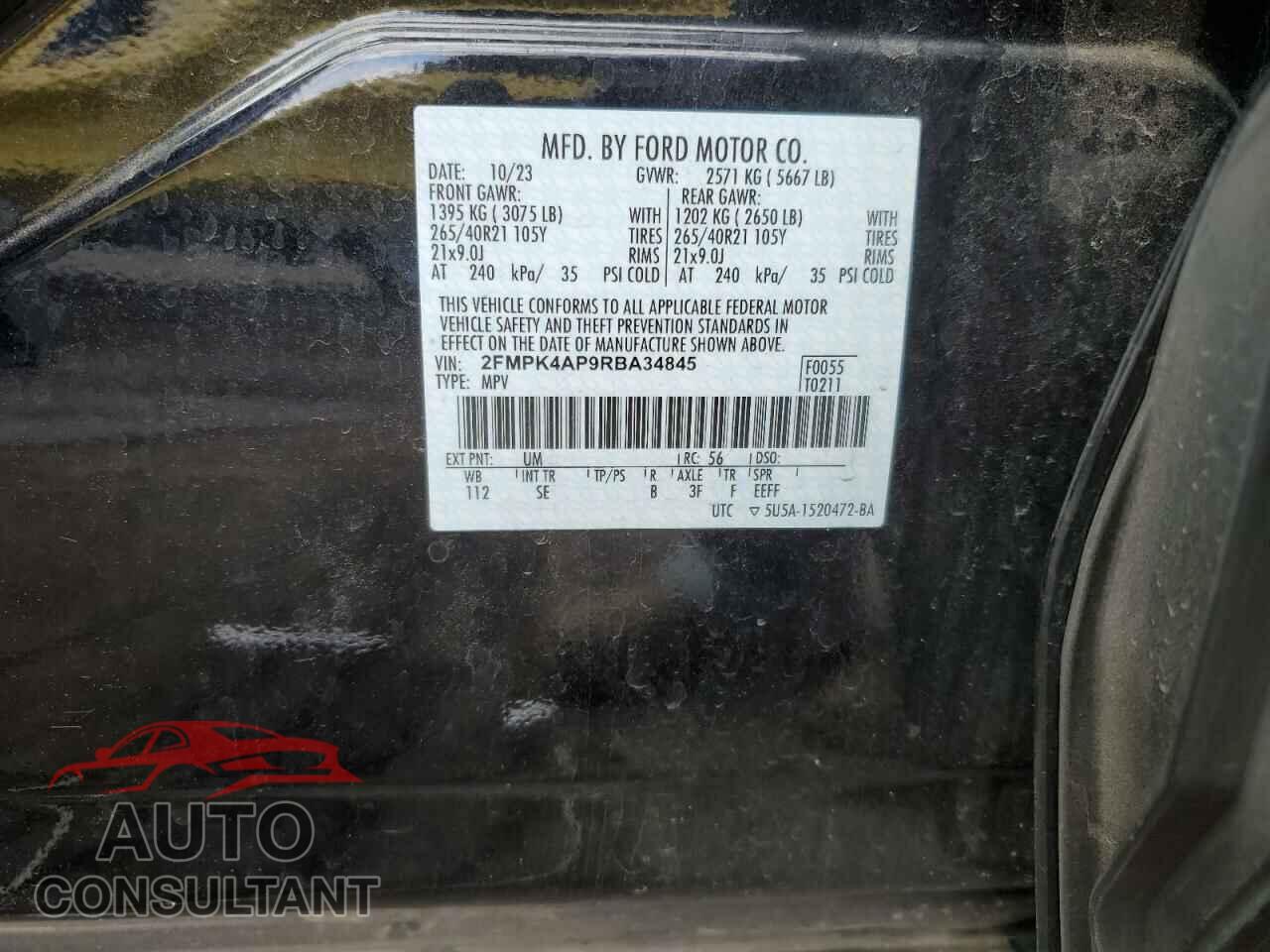 FORD EDGE 2024 - 2FMPK4AP9RBA34845