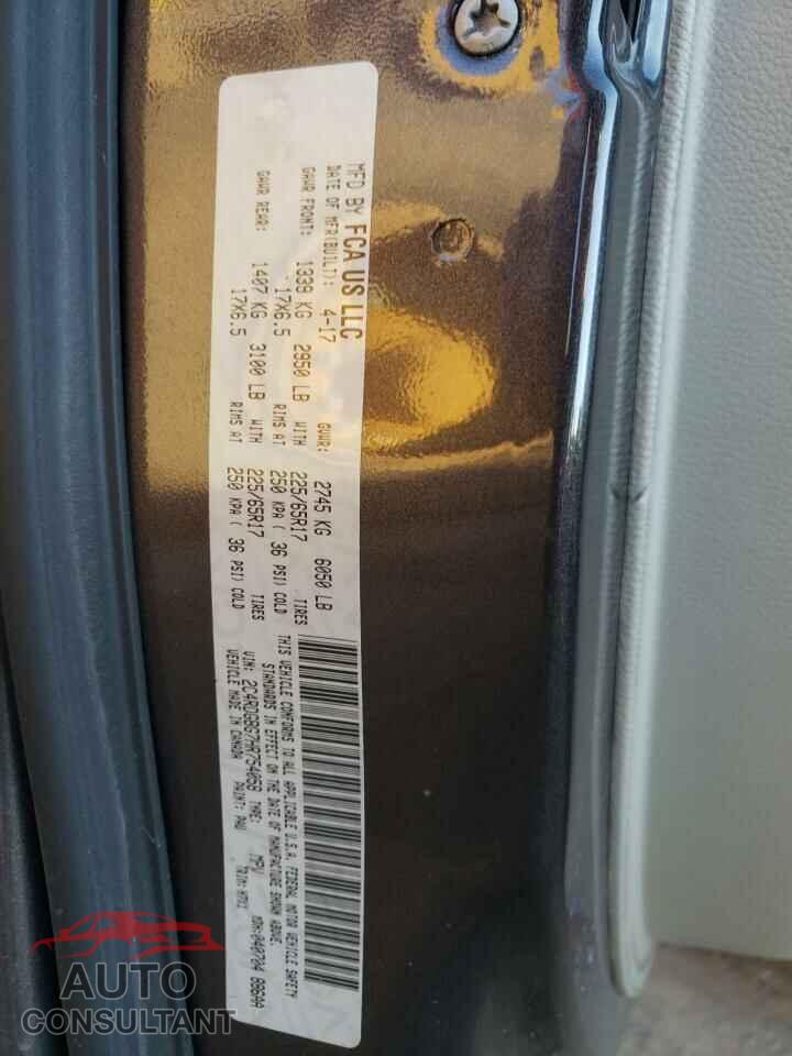 DODGE CARAVAN 2017 - 2C4RDGBG7HR754058