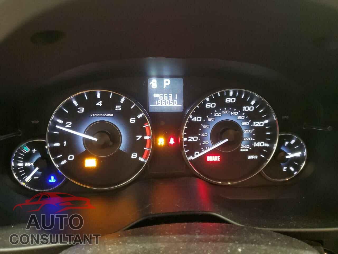 SUBARU OUTBACK 2012 - 4S4BRBCC7C3233582