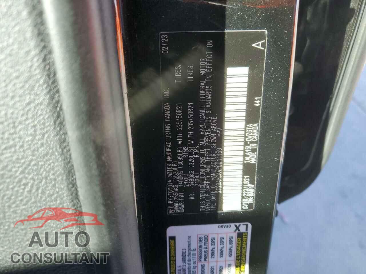 LEXUS RX350 2023 - 2T2BAMCA4PC011158