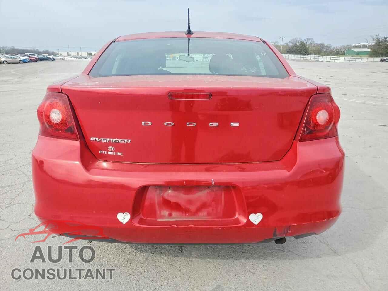 DODGE AVENGER 2013 - 1C3CDZAB6DN665178