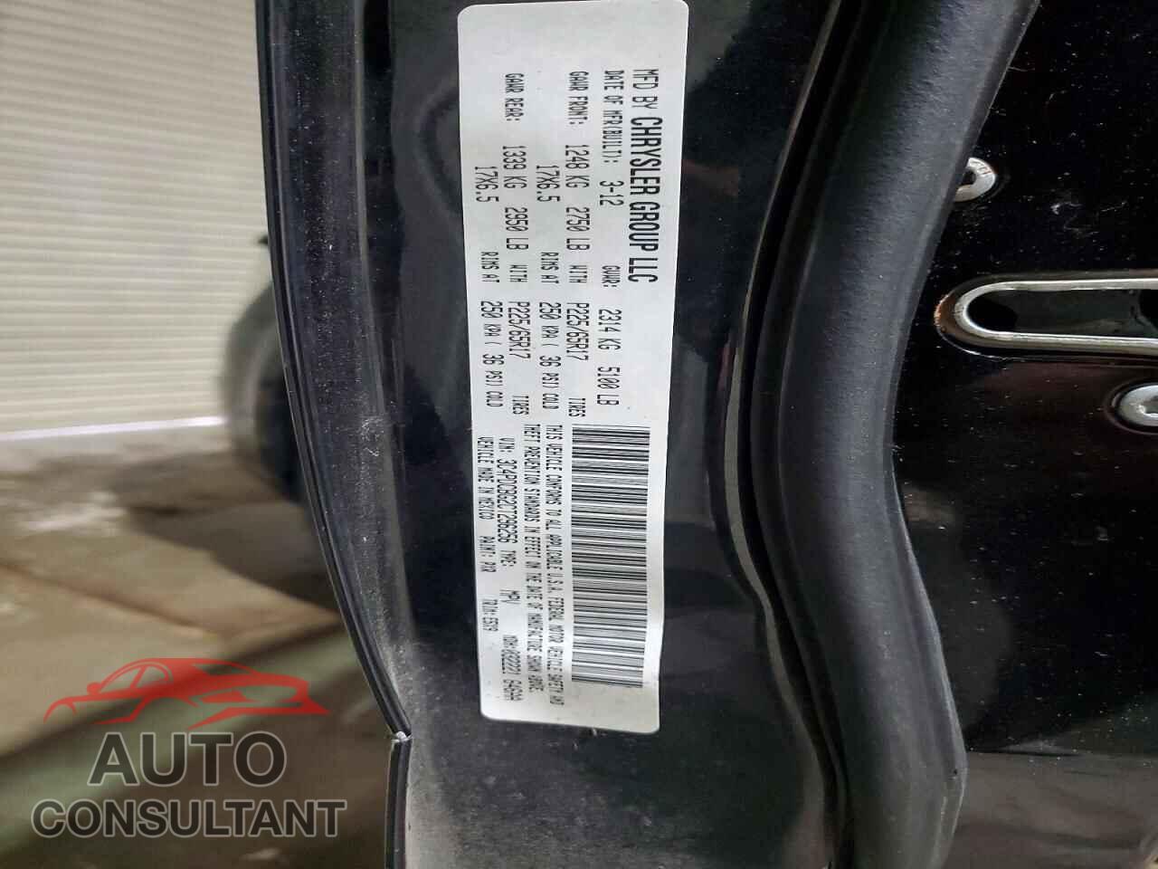 DODGE JOURNEY 2012 - 3C4PDCBG2CT296256