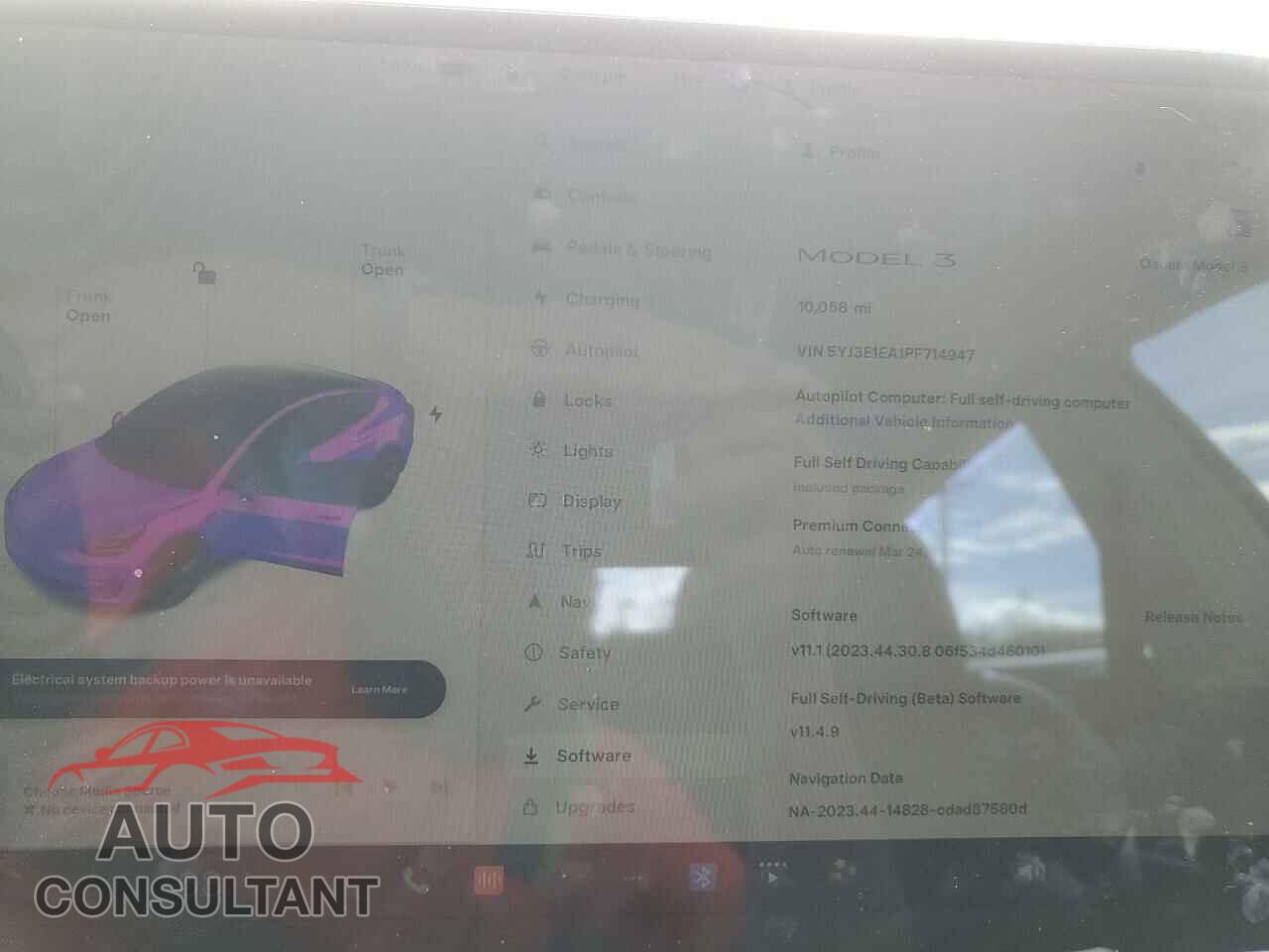 TESLA MODEL 3 2023 - 5YJ3E1EA1PF714947