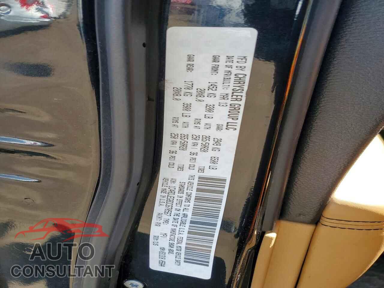 DODGE DURANGO 2013 - 1C4RDJEG8DC670567