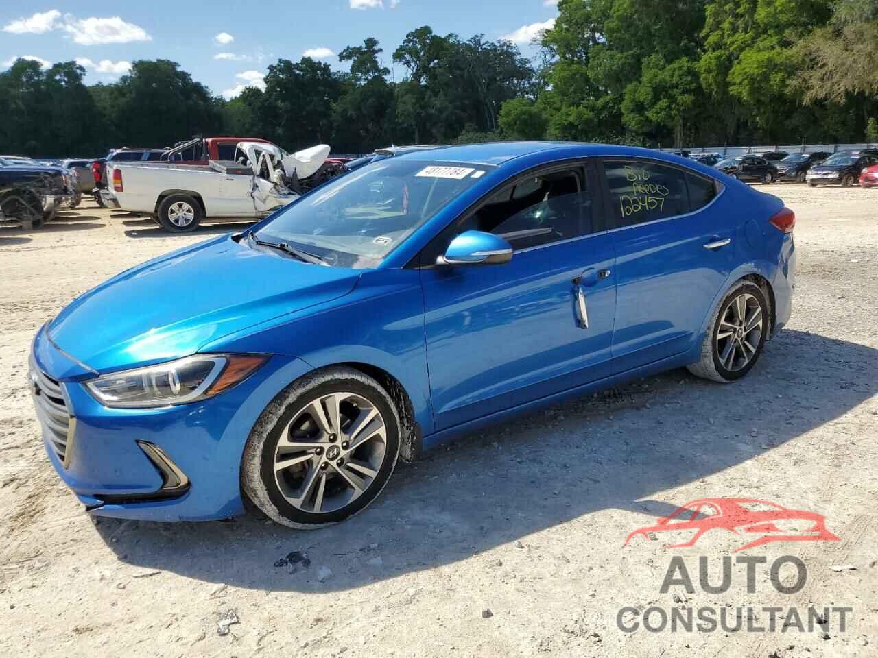 HYUNDAI ELANTRA 2017 - KMHD84LFXHU101791