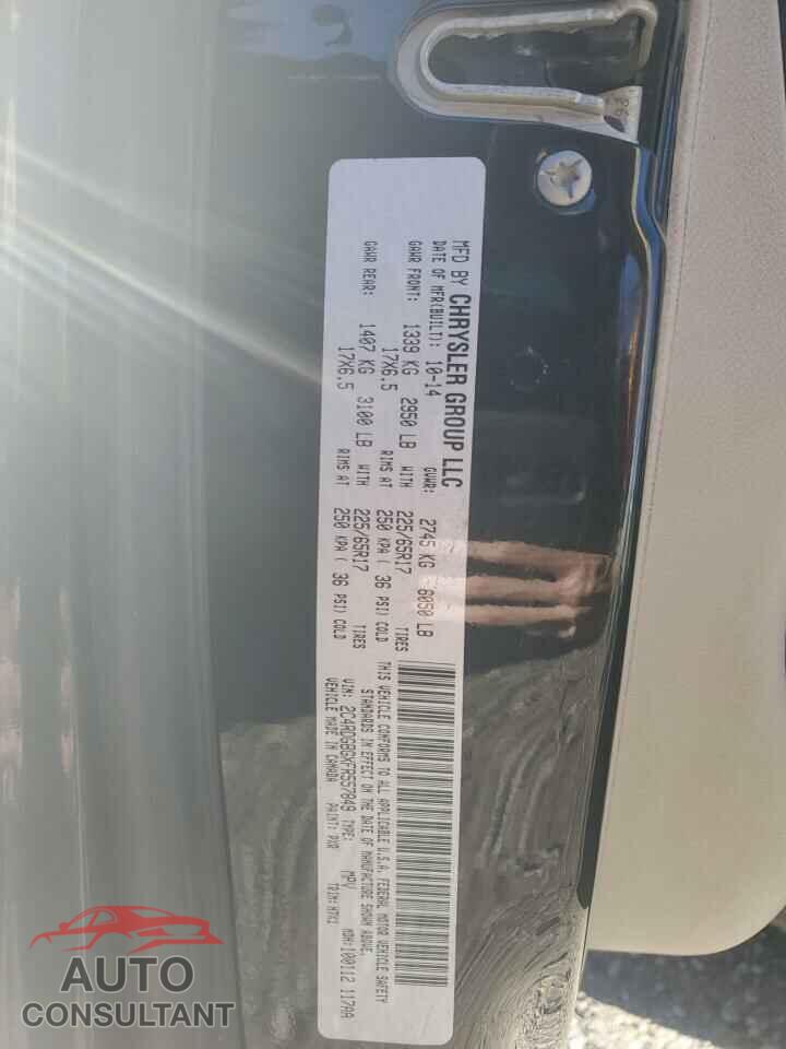 DODGE CARAVAN 2015 - 2C4RDGBGXFR557849