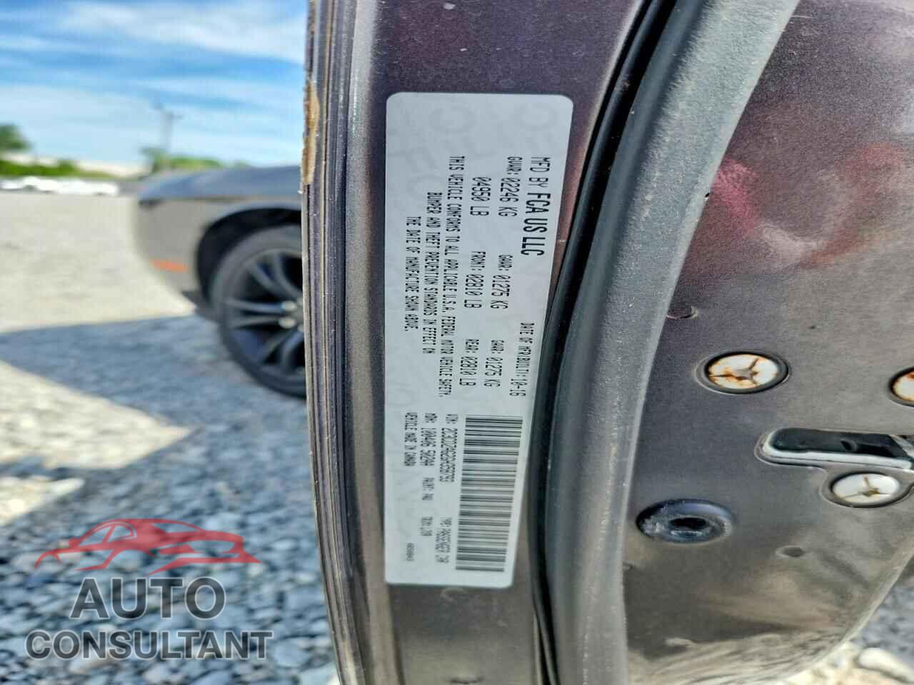 DODGE CHALLENGER 2016 - 2C3CDZAG2GH358793