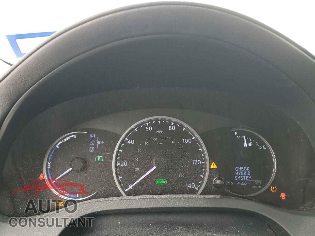 LEXUS CT 200 2012 - JTHKD5BH0C2116626