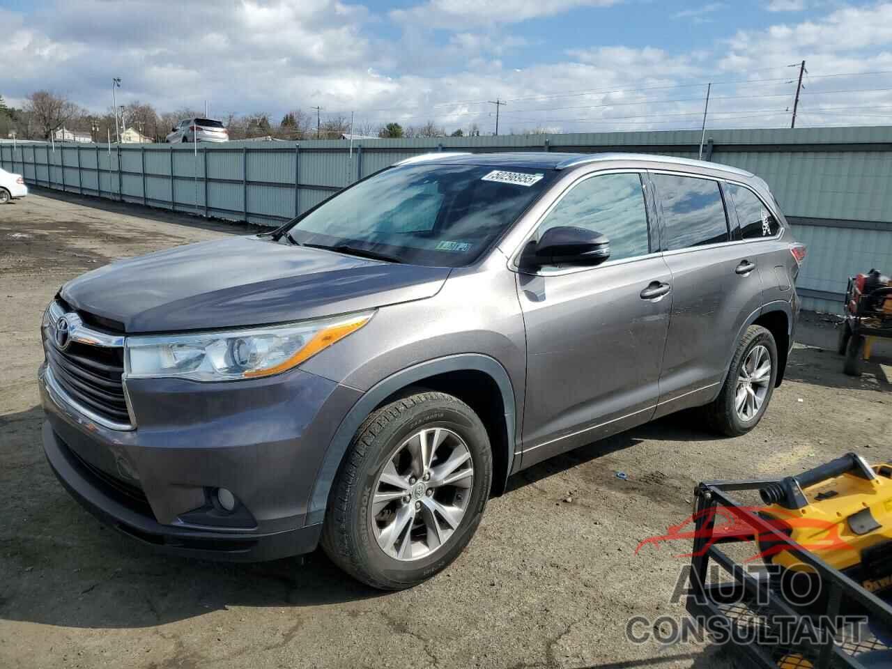 TOYOTA HIGHLANDER 2014 - 5TDJKRFHXES061862