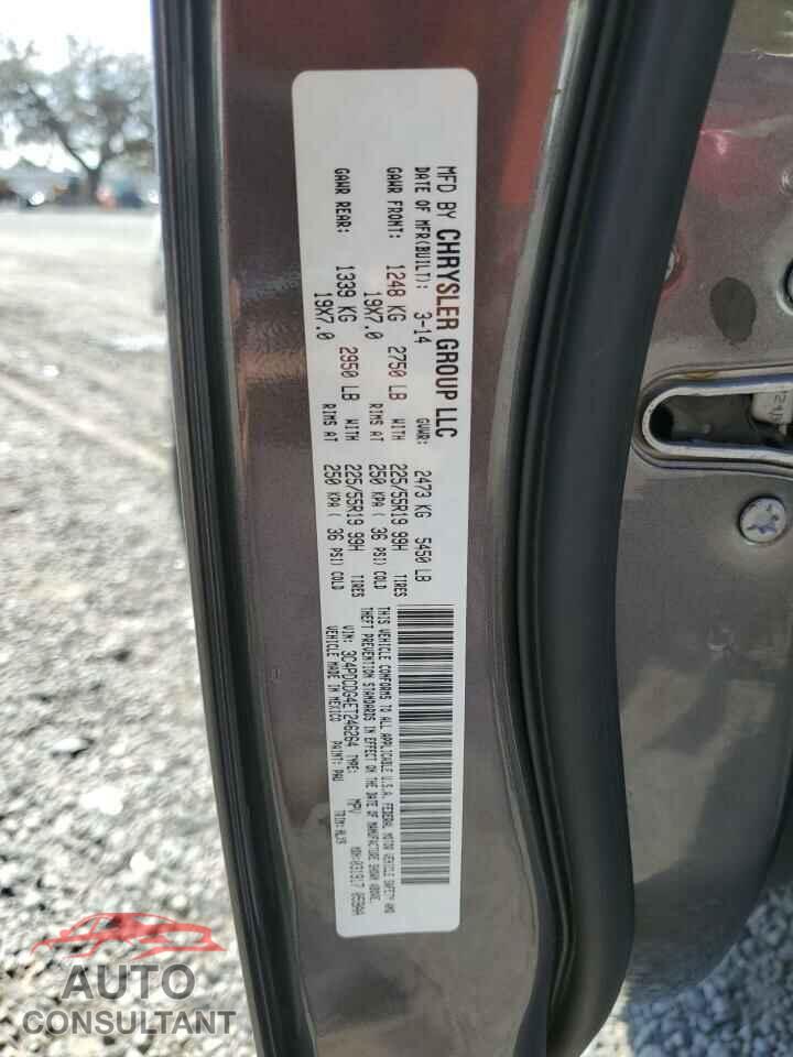 DODGE JOURNEY 2014 - 3C4PDCDG4ET246264