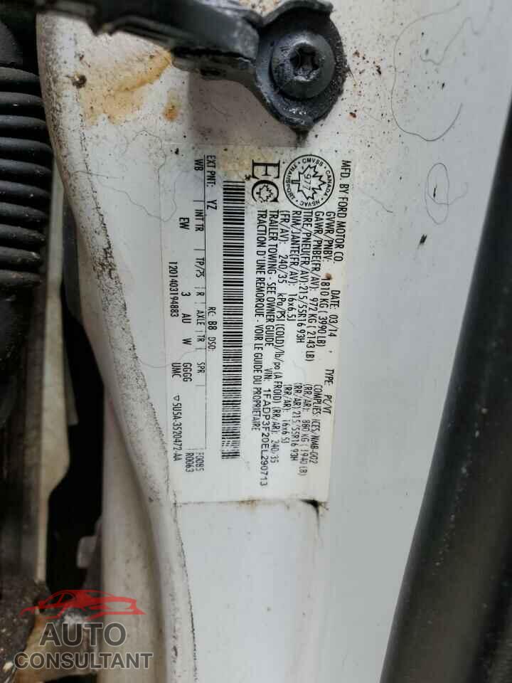 FORD FOCUS 2014 - 1FADP3F20EL290713