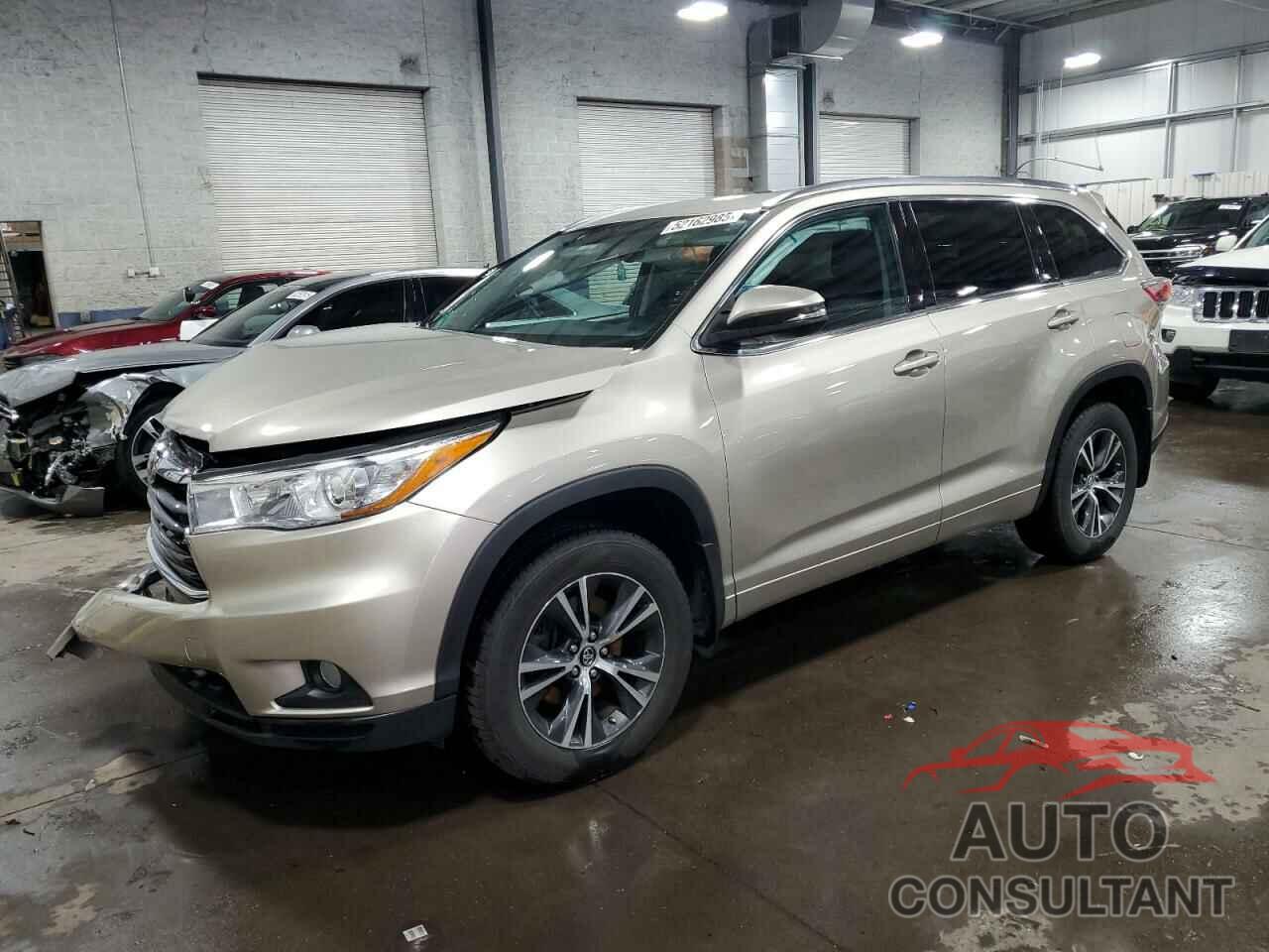 TOYOTA HIGHLANDER 2016 - 5TDJKRFH0GS343608