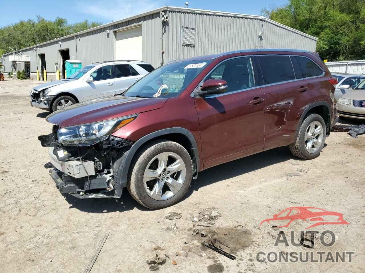 TOYOTA HIGHLANDER 2017 - 5TDDZRFH5HS365632