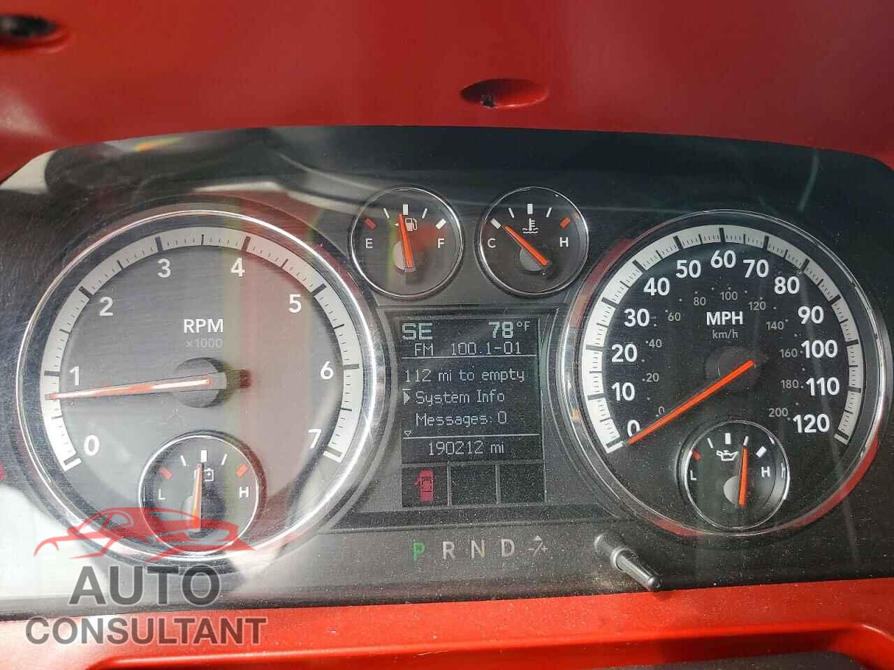 DODGE RAM 1500 2009 - 1D3HV13TX9J521077