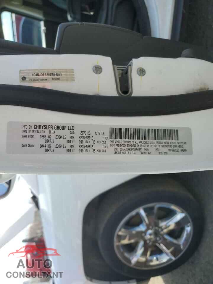 JEEP COMPASS 2014 - 1C4NJDEB3ED884861