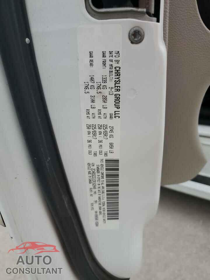 DODGE CARAVAN 2014 - 2C4RDGCG1ER162049