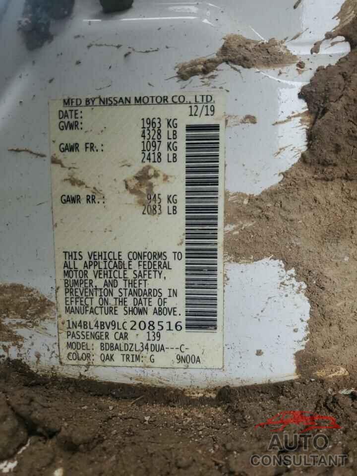 NISSAN ALTIMA 2020 - 1N4BL4BV9LC208516