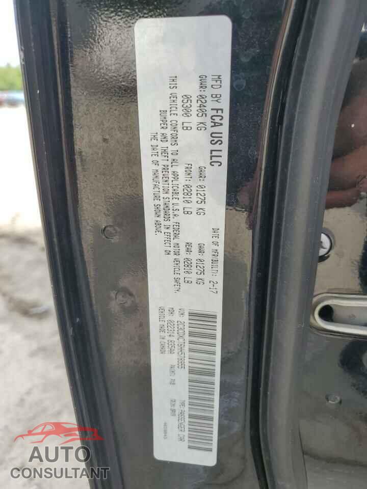 DODGE CHARGER 2017 - 2C3CDXCT6HH578955