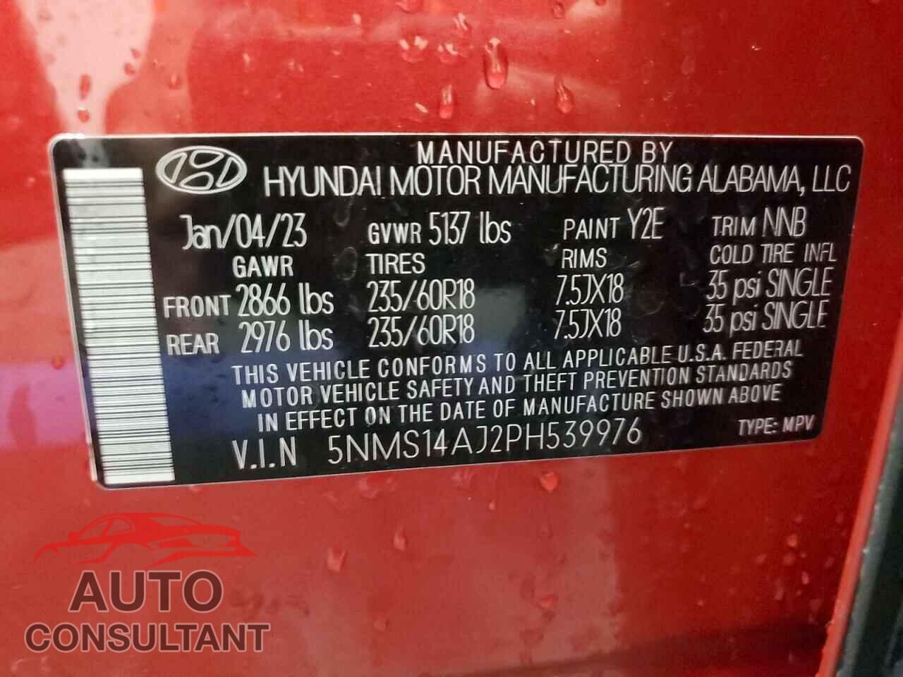 HYUNDAI SANTA FE 2023 - 5NMS14AJ2PH539976