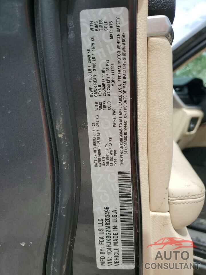JEEP GRAND CHER 2021 - 1C4RJKBG2M8205496