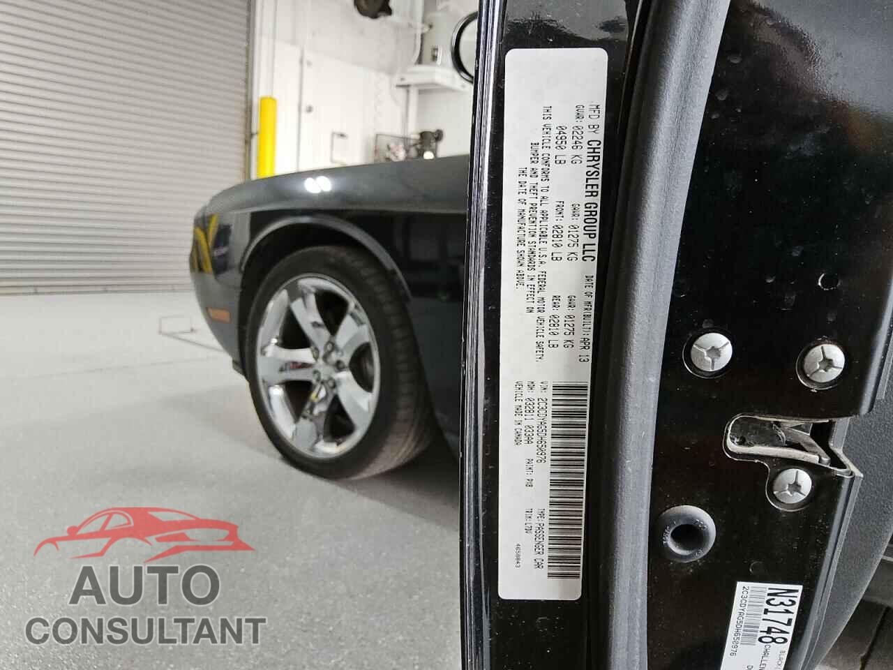 DODGE CHALLENGER 2013 - 2C3CDYAG5DH650976