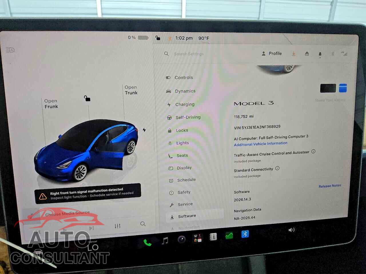 TESLA MODEL 3 2022 - 5YJ3E1EA3NF368929