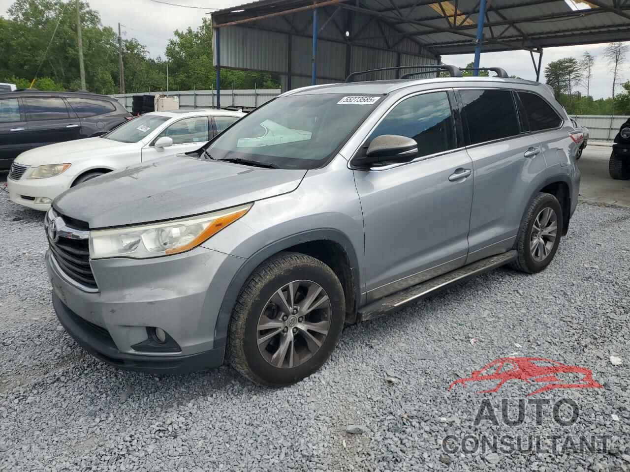 TOYOTA HIGHLANDER 2014 - 5TDJKRFH6ES017499