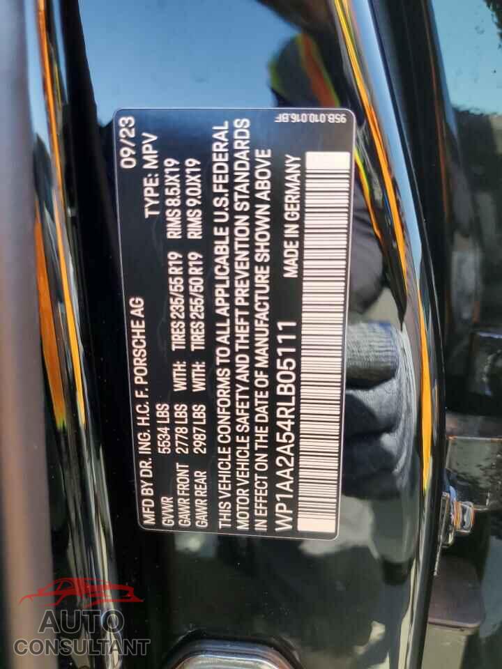 PORSCHE MACAN BASE 2024 - WP1AA2A54RLB05111