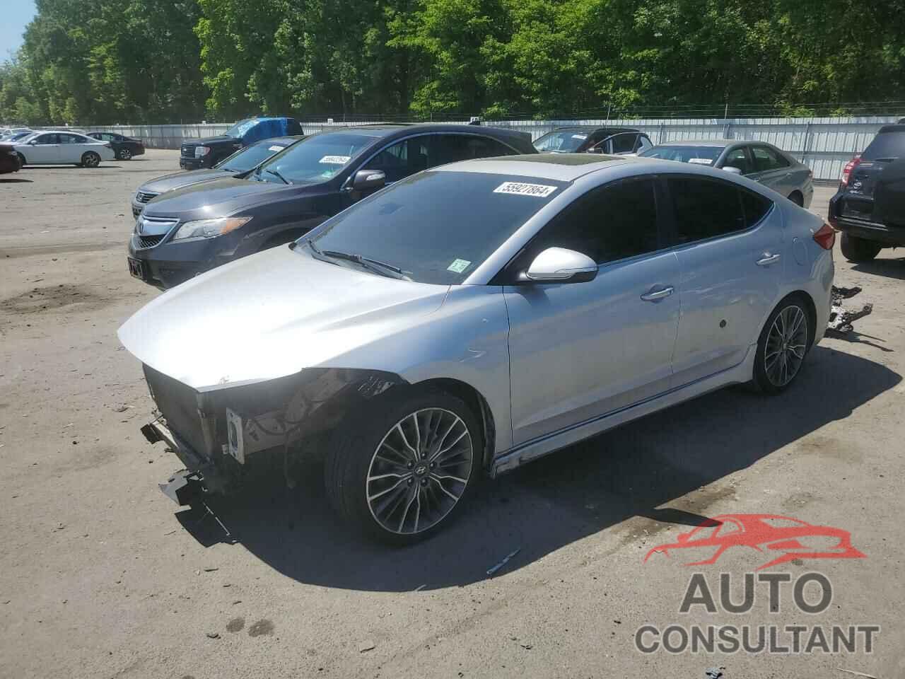 HYUNDAI ELANTRA 2018 - KMHD04LB9JU536053