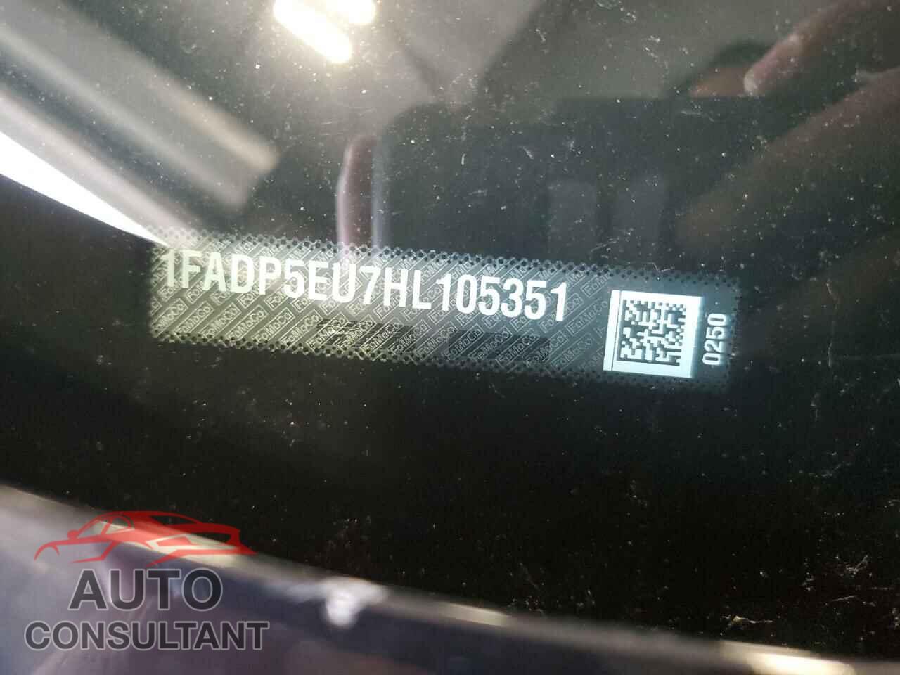 FORD CMAX 2017 - 1FADP5EU7HL105351