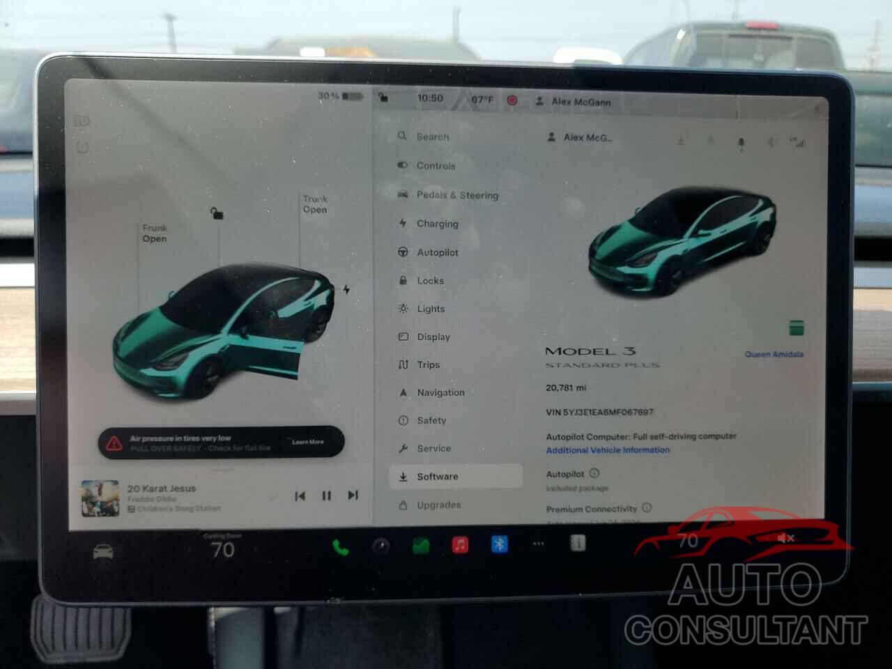TESLA MODEL 3 2021 - 5YJ3E1EA6MF067697