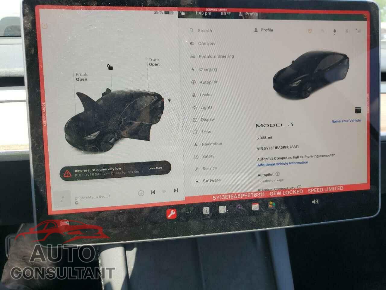 TESLA MODEL 3 2023 - 5YJ3E1EA5PF678311