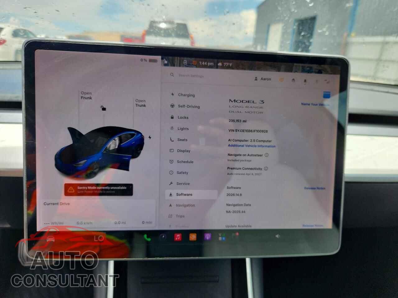 TESLA MODEL 3 2018 - 5YJ3E1EB6JF100928