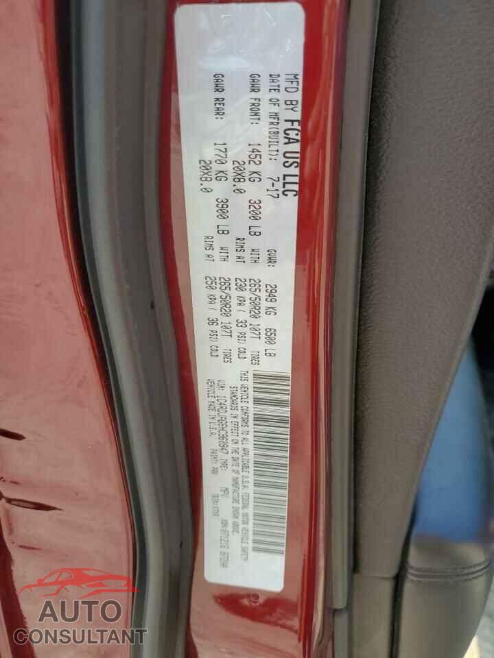 DODGE DURANGO 2017 - 1C4RDJAG6HC960947