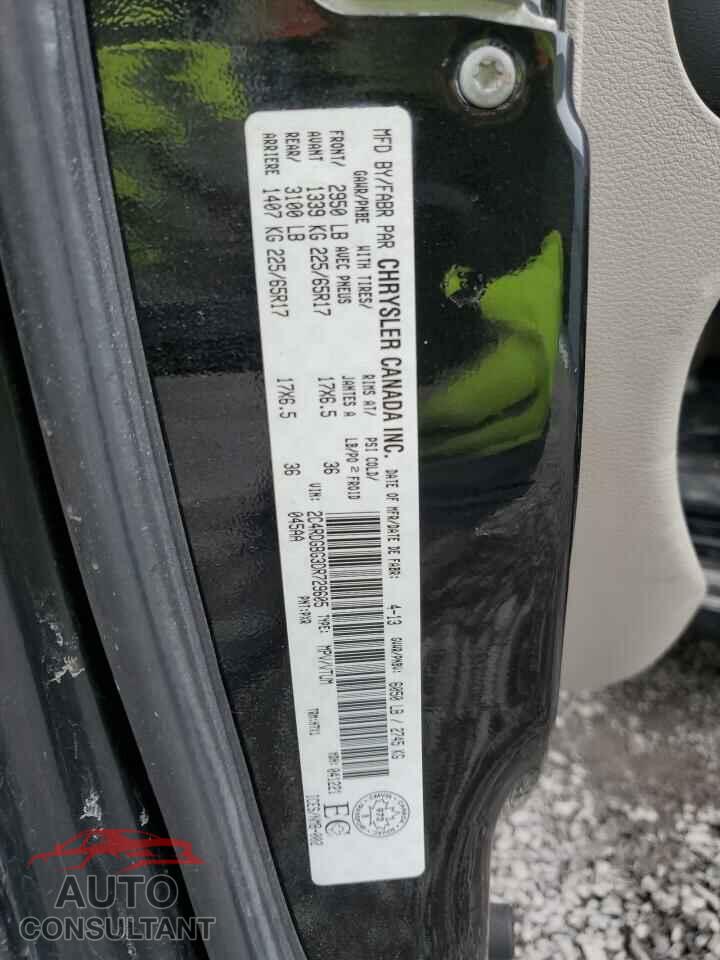DODGE CARAVAN 2013 - 2C4RDGBG3DR729605