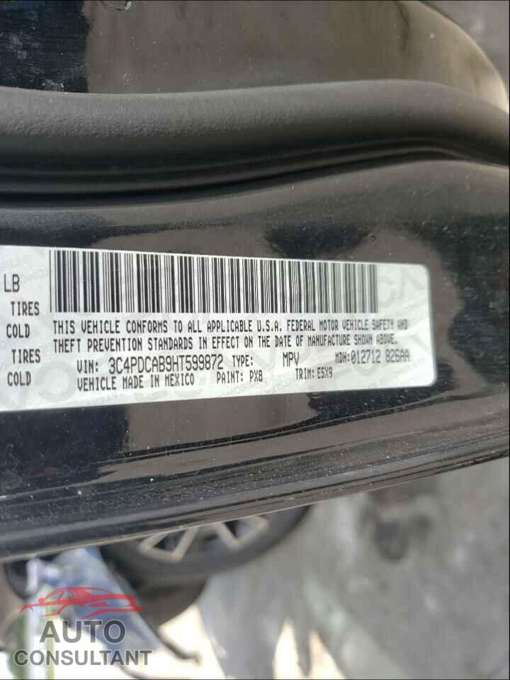 DODGE JOURNEY 2017 - 3C4PDCAB9HT599872