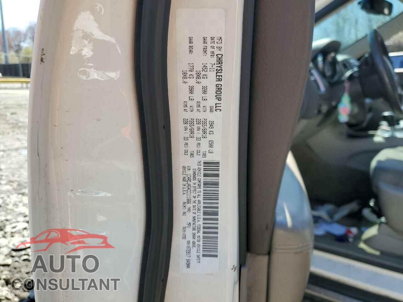 DODGE DURANGO 2012 - 1C4RDJAG4CC111666