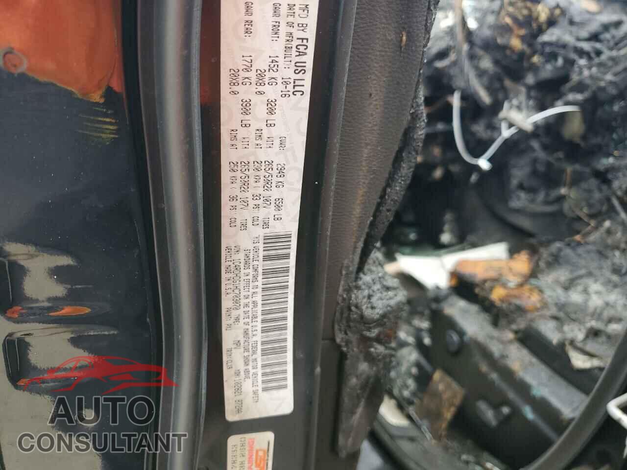 DODGE DURANGO 2017 - 1C4RDHDG1HC703070