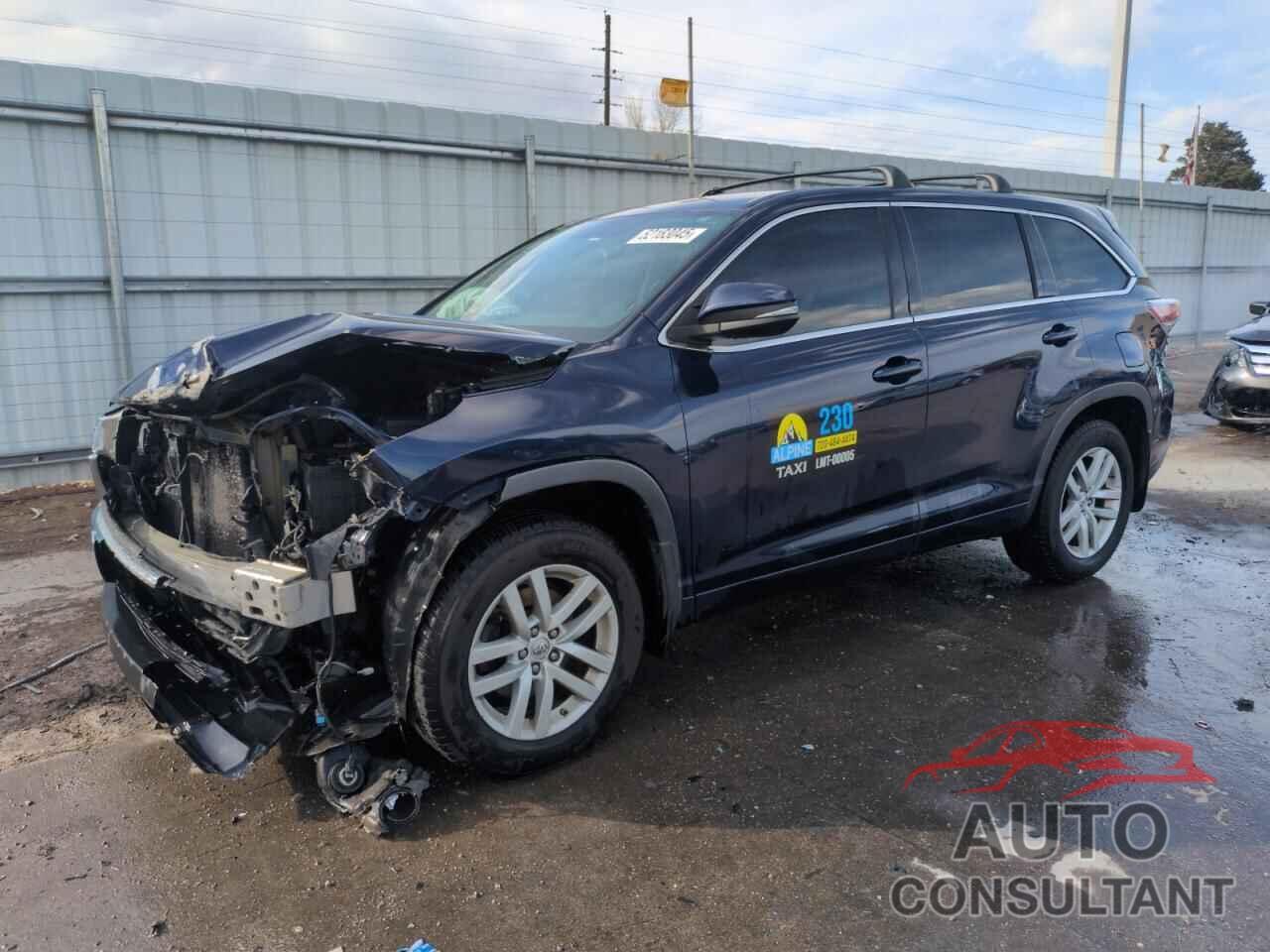 TOYOTA HIGHLANDER 2015 - 5TDBKRFHXFS090347