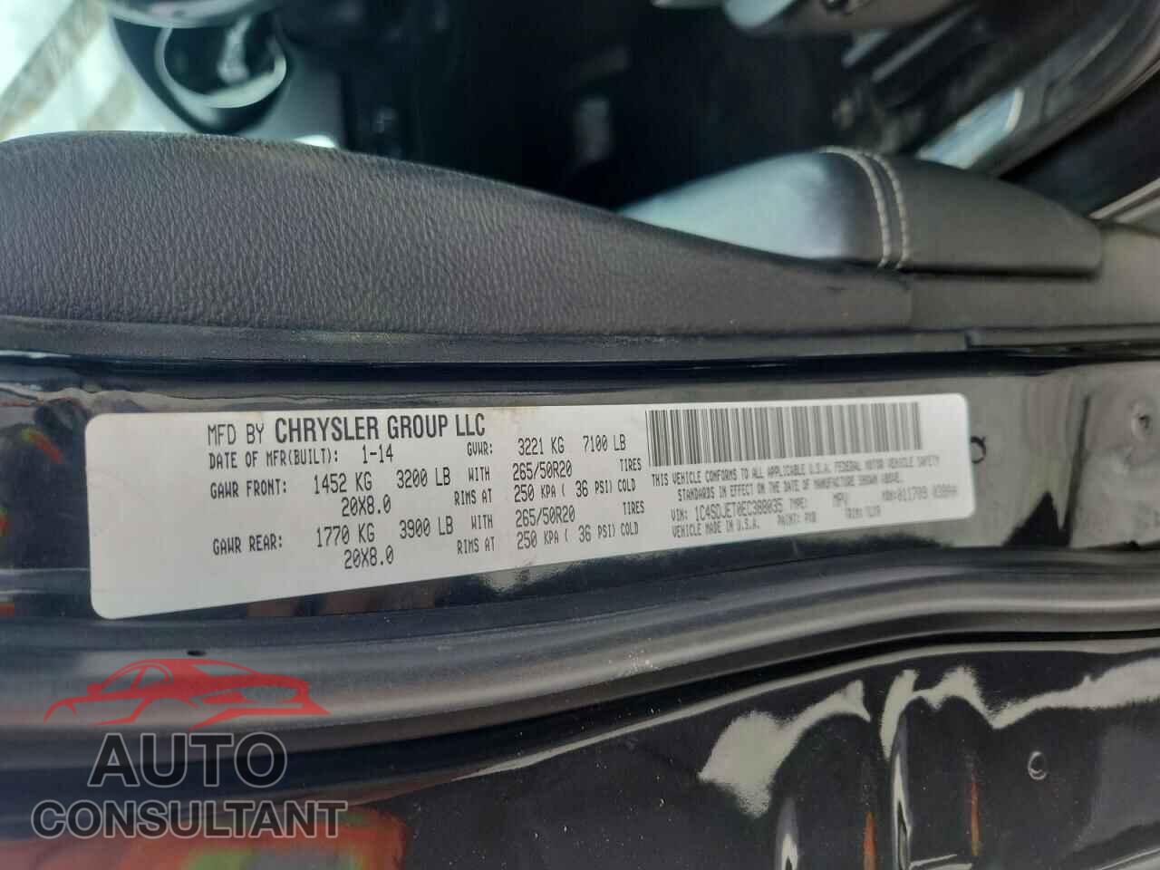 DODGE DURANGO 2014 - 1C4SDJET0EC388035