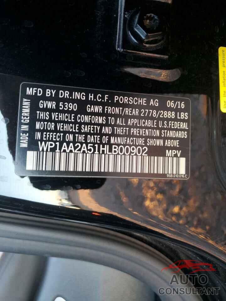 PORSCHE MACAN 2017 - WP1AA2A51HLB00902