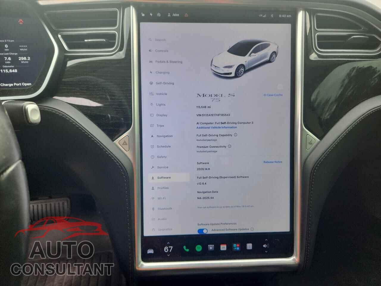TESLA MODEL S 2017 - 5YJSA1E17HF185643