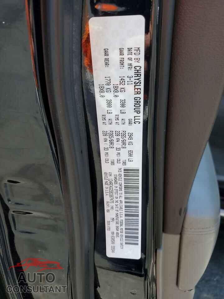 DODGE DURANGO 2011 - 1D4RE4GG5BC667475