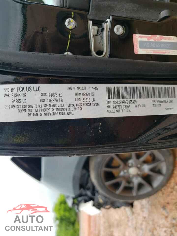 DODGE DART 2015 - 1C3CDFAA8FD375409