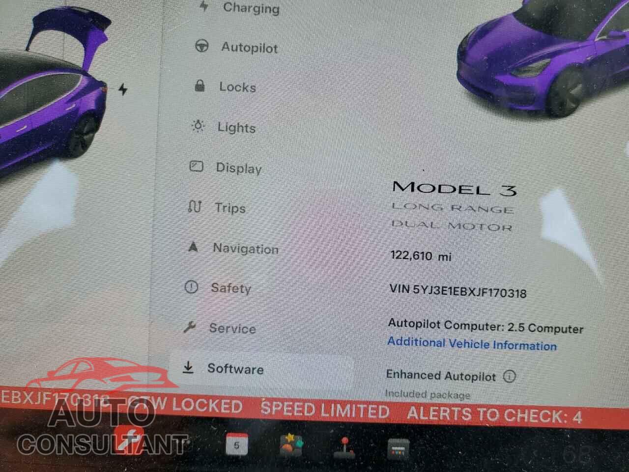 TESLA MODEL 3 2018 - 5YJ3E1EBXJF170318